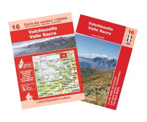 16 - Valchiusella, Valle Sacra carta dei sentieri 1:25.000 ANTISTRAPPO 2024 con guida